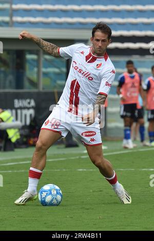 Pisa, Italia. 16 settembre 2023. Mattia Aramu (Bari) durante il Pisa SC vs SSC Bari, partita di calcio di serie B a Pisa, Italia, 16 settembre 2023 crediti: Agenzia fotografica indipendente/Alamy Live News Foto Stock