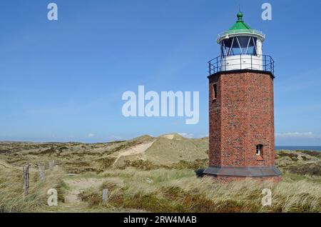 Faro di Kampen on Sylt Foto Stock