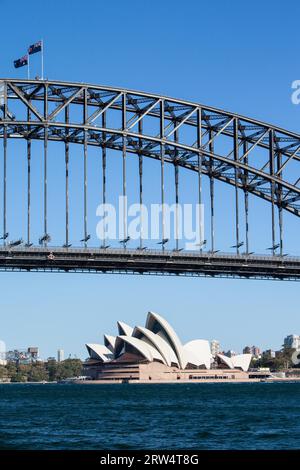 La vista dal punto McMahons in Lavender Bay, Sydney, Australia Foto Stock