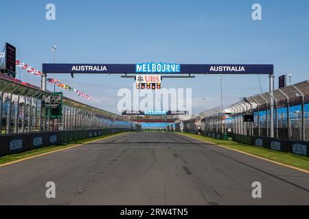 Melbourne, Australia, 12 marzo, circuito di F1 Albert Park prima del Gran Premio d'Australia Foto Stock