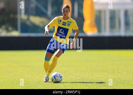 Jelena Dordic (9 First Vienna FC) in azione durante l'Admiral Frauen Bundesliga Match Vienna vs Bergheim a Hohe Warte (Tom Seiss/ SPP) credito: SPP Sport Press Photo. /Alamy Live News Foto Stock