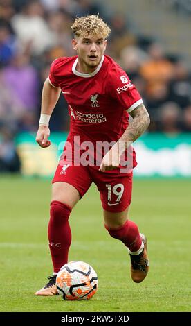 Wolverhampton, Inghilterra, 16 settembre 2023. Harvey Elliott del Liverpool durante la partita di Premier League a Molineux, Wolverhampton. Il credito fotografico dovrebbe leggere: Andrew Yates / Sportimage Foto Stock