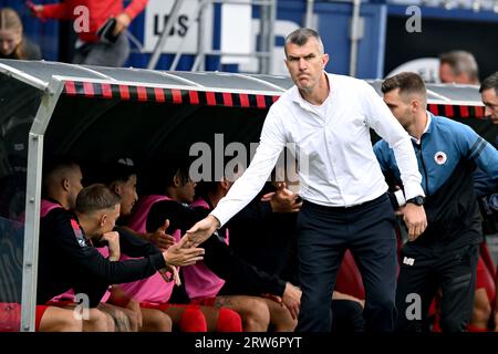 ROTTERDAM - allenatore della sbv Excelsior Marinus Dijkhuizen dopo la partita olandese Eredivisie tra sbv Excelsior e Almere City FC al Van Donge & De Roo Stadium il 17 settembre 2023 a Rotterdam, Paesi Bassi. ANP GERRIT VAN COLOGNE Foto Stock