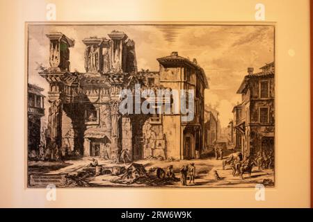 Un'immagine delle antiche rovine di Roma Foto Stock