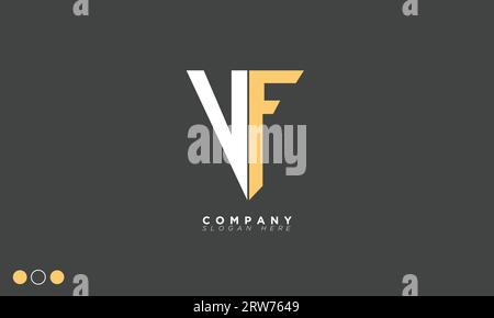 VF lettere alfabetiche iniziali logo monogramma Illustrazione Vettoriale