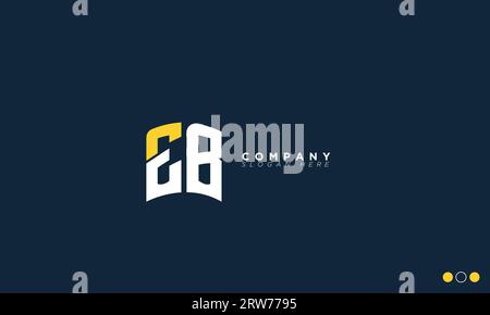 EB lettere alfabete iniziali logo monogramma Illustrazione Vettoriale