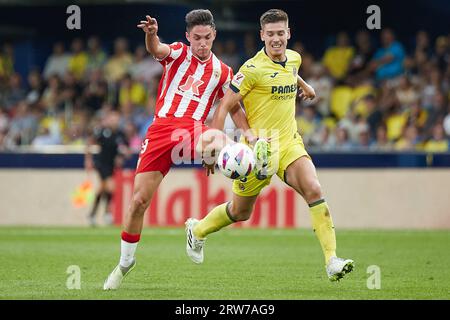 Villarreal, Spagna. 17 settembre 2023. Sergio Arribas dell'UD Almeria durante la partita di la Liga tra Villarreal CF e UD Almeria giocata al la ceramica Stadium il 17 settembre 2023, a Villarreal, in Spagna. (Foto di Jose Torres /PRESSINPHOTO) crediti: PRESSINPHOTO SPORTS AGENCY/Alamy Live News Foto Stock