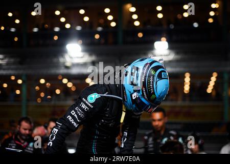 Singapore, Singapour. 17 settembre 2023. RUSSELL George (gbr), Mercedes AMG F1 Team W14, ritratto durante il Gran Premio di Formula 1 Singapore Airlines 2023, 15° round del Campionato del mondo di Formula 1 2023 dal 15 al 17 settembre 2023 sul circuito di Marina Bay Street, a Singapore - foto Florent Gooden/DPPI Credit: DPPI Media/Alamy Live News Foto Stock