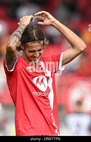 Andrea Colpani (28 AC Monza) durante la partita di serie A tra AC Monza e US Lecce allo U-Power Stadium di Monza, Italia Soccer (Cristiano Mazzi/SPP) credito: SPP Sport Press Photo. /Alamy Live News Foto Stock