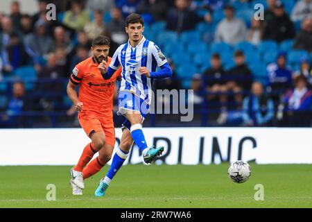 Sheffield, Regno Unito. 16 settembre 2023. Sheffield Wednesday centrocampista John Buckley in prestito dal Blackburn durante la partita Sheffield Wednesday FC contro Ipswich Town FC Sky BET Championship EFL all'Hillsborough Stadium, Sheffield, Regno Unito il 16 settembre 2023 Credit: Every Second Media/Alamy Live News Foto Stock