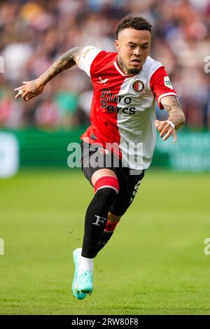 Rotterdam, Paesi Bassi. 16 settembre 2023. Rotterdam - durante l'Eredivisie match tra Feyenoord e sc Heerenveen allo Stadion Feijenoord De Kuip il 16 settembre 2023 a Rotterdam, nei Paesi Bassi. Credito: Immagini da Box a Box/Alamy Live News Foto Stock