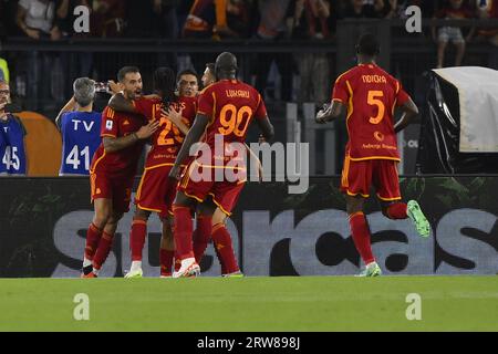 Roma, Italia. 17 settembre 2023. Durante la quarta giornata del Campionato di serie A tra A.S. Roma - Empoli F.C. il 17 settembre 2023 allo Stadio Olimpico di Roma, Italia. Credito: Agenzia fotografica indipendente/Alamy Live News Foto Stock