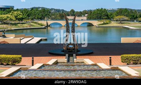 Gold Coast, QLD, Australia - installazione artistica presso la Bond University Foto Stock