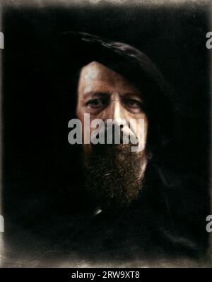 Alfred Tennyson. 1866. Fotografata da Julia Margaret Cameron. Foto Stock