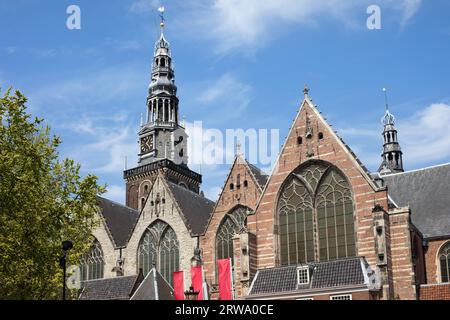 Oude Kerk, Chiesa Vecchia di Amsterdam, Olanda, Paesi Bassi Foto Stock