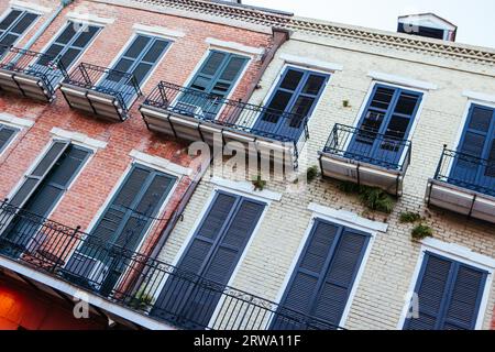 New Orleans, USA, 23 gennaio 2013: Splendida architettura del quartiere francese meridionale a New Orleans, Louisiana, USA Foto Stock