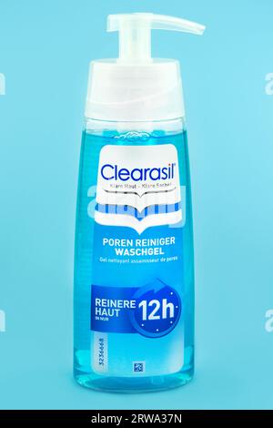 Primo piano di Clearasil Waschgel Foto Stock