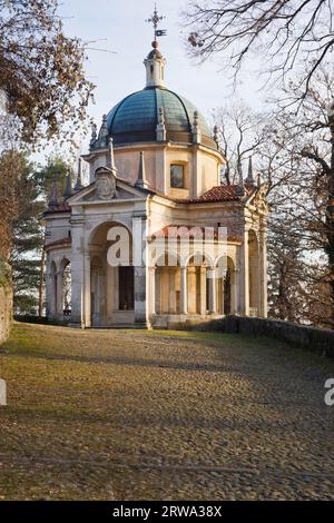 Cappella della circoncisione di Gesù. Quarta cappella dell'architetto Giuseppe Bernascone (Varese) (1565 - Varese) (1627) sul Sacro Monte di Varese Foto Stock