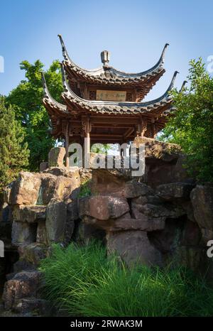 Giardino cinese di Stoccarda (Chinesischer Garten Stoccarda) Foto Stock