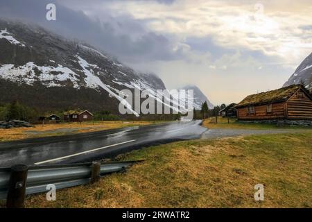 Il Reinheimen National Park è un parco nazionale norvegese fondato nel 2006 e situato nelle contee di Moere og Romsdal e Innlandet in Norvegia. Foto Stock