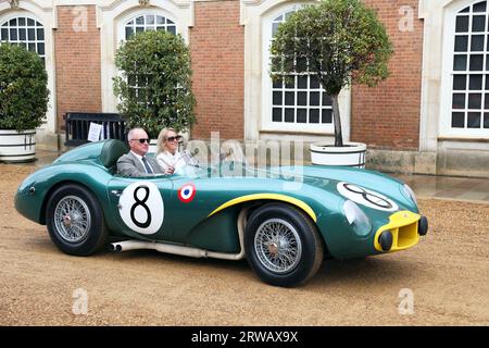 Aston Martin DB3S (1956)(le Mans 1956 entrata), Concours of Elegance 2023, Hampton Court Palace, Londra, Regno Unito, Europa Foto Stock