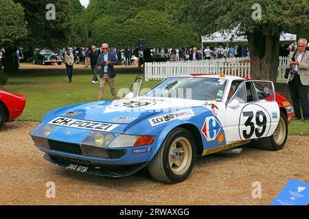 Ferrari 365 GTB/4 'Daytona' (1972)(entrata le Mans 1972 e 1973), Concours of Elegance 2023, Hampton Court Palace, Londra, Regno Unito, Europa Foto Stock