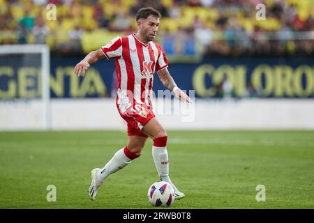 Villarreal, Spagna. 17 settembre 2023. Adrian Embarba dell'UD Almeria durante la partita di la Liga tra Villarreal CF e UD Almeria ha giocato al la ceramica Stadium il 17 settembre 2023, a Villarreal, in Spagna. (Foto di Jose Torres /PRESSINPHOTO) crediti: PRESSINPHOTO SPORTS AGENCY/Alamy Live News Foto Stock