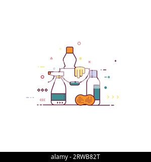 Segnale zona di pericolo Illustrazione Vettoriale