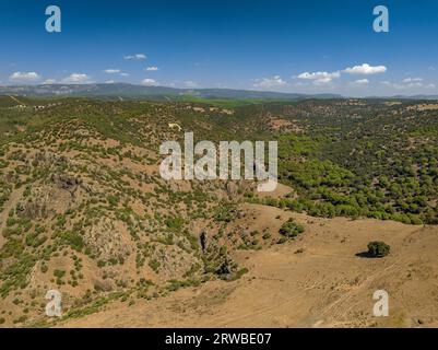 Dintorni abbandonati della miniera di Castillo, a Las Navas de Tolosa, a la Carolina (Jaén, Andalusia, Spagna) ESP: Entornos abandonados de una mina Foto Stock