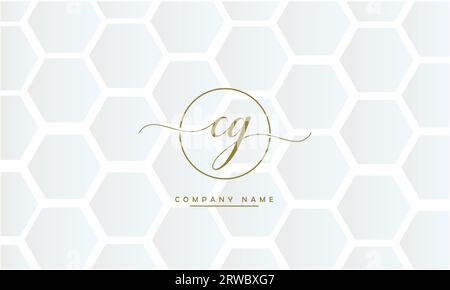 CG, GC Abstract Letters Logo Monogram Illustrazione Vettoriale