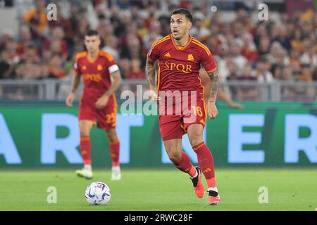 Roma, Lazio. 17 settembre 2023. Leandro Paredes dell'AS Roma durante la partita di serie A tra Roma e Empoli allo stadio Olimpico, Italia, 17 settembre 2023. AllShotLive/Sipa USA credito: SIPA USA/Alamy Live News Foto Stock