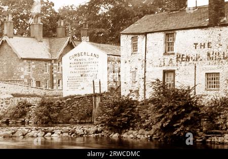 Cumberland Pencil Company, Keswick, inizio anni '1900 Foto Stock