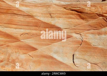 Motivo rombo in arenaria - Valley of Fire State Park, Nevada Foto Stock