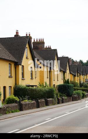 Broadclyst, Regno Unito - 9 settembre 2023: Broadclyst è un villaggio nel Devon orientale, a 5 miglia da Exeter, situato nella tenuta di Killerton del National Trust. Foto Stock