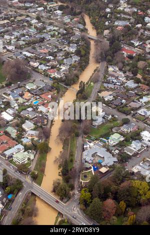 Alluvioni, Nelson, nuova Zelanda Foto Stock