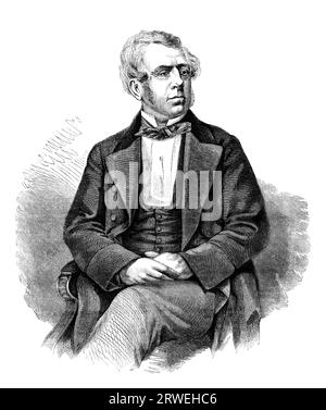 George William Frederick Howard, VII conte di Carlisle KG, PC (1802-1864), designato visconte Morpeth dal 1825 al 1848, è stato un politico britannico Foto Stock