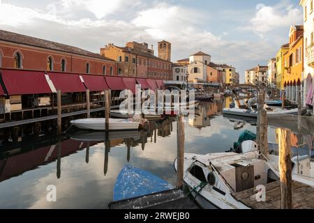 Città vecchia di Chioggia, laguna veneta vicino a Venezia Italia Foto Stock