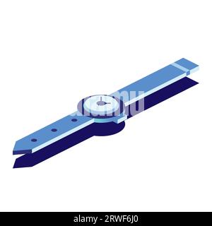 Orologi da polso isometrici isolati su bianco. Illustrazione vettoriale. Icona con gli orologi da uomo o da donna. Oggetto 3D. Illustrazione Vettoriale