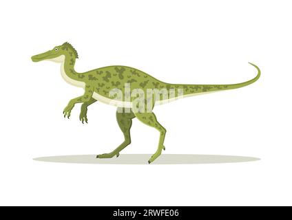Baryonyx Dinosaur Cartoon Character Vector Illustration Illustrazione Vettoriale