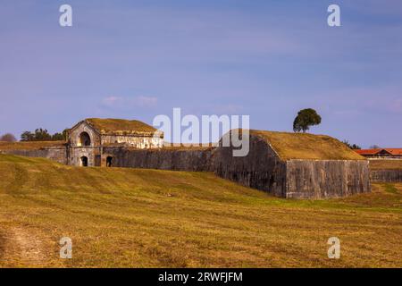 Città di Palmanova mura di difesa e di trincee, regione Friuli Venezia Giulia di Italia Foto Stock