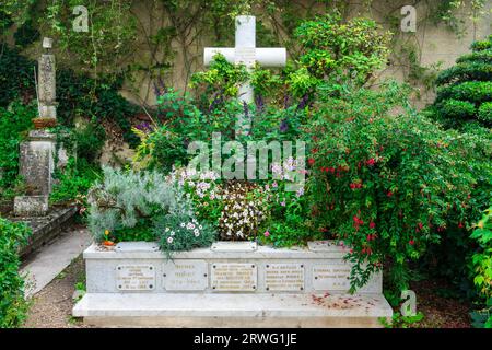 La tomba di Claude Monet a Giverny/Francia Foto Stock