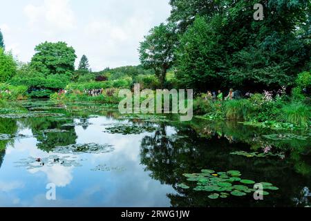 Il Claude Monet Garden a Giverny/Francia Foto Stock