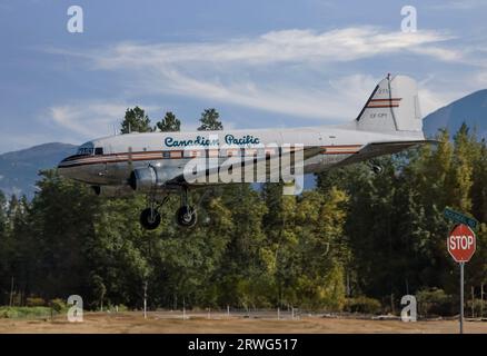 Canadian Pacific DC 3 Dakota a Whitehorse, Yukon Foto Stock