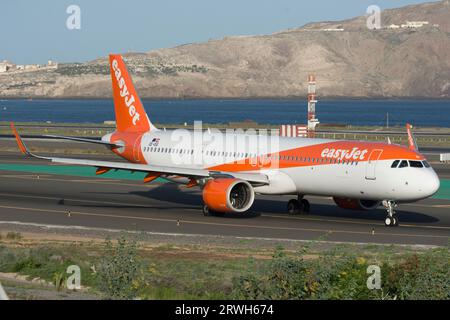 Airbus A321-251NX de Easy Jet en Gran Canaria Foto Stock