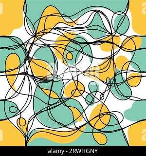 Pattern senza cuciture di forme astratte. Illustrazione vettoriale Illustrazione Vettoriale