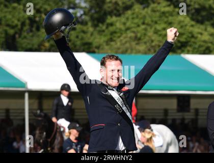 Oliver Townend, vincitore di Burghley H/T 2023 nella classe Ballaghmor Foto Stock