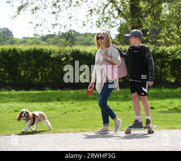 Lunga passeggiata a Windsor, Inghilterra Foto Stock