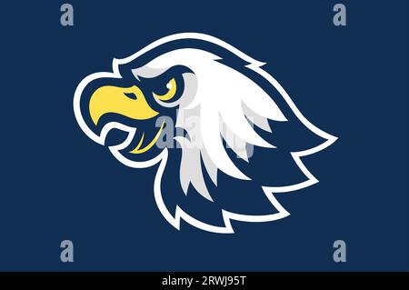 Eagle Head Sport Team Mascot Illustrazione Vettoriale