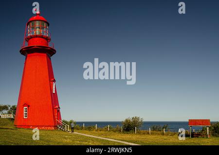 La Martre Lighthouse   La Martre, Quebec, CA Foto Stock