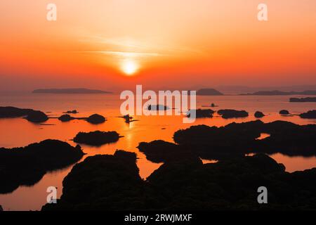 Isole Kujukujuku al tramonto Foto Stock